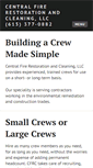 Mobile Screenshot of centralfirerestoration.com
